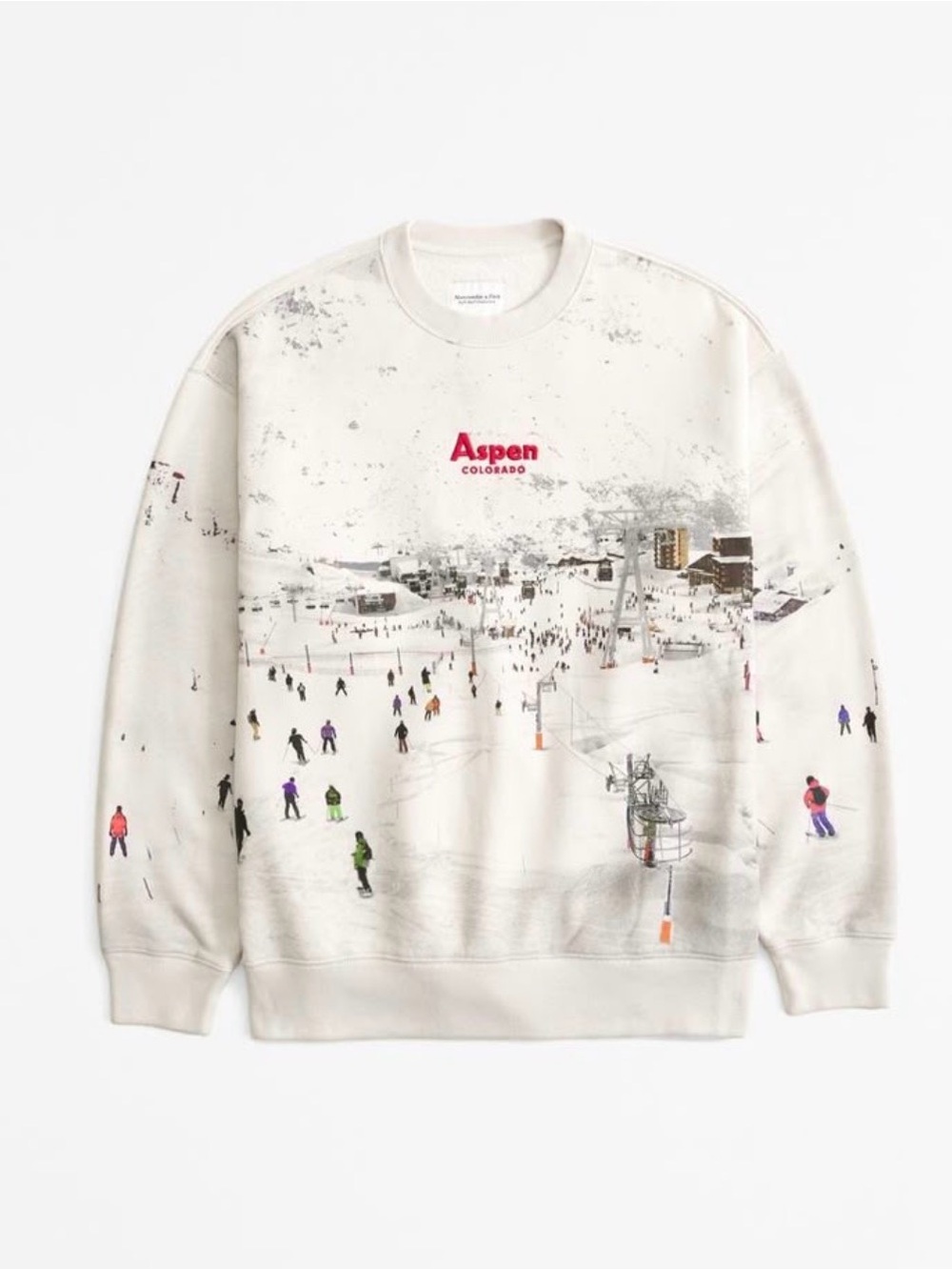 Abercrombie Aspen Village Sweatshirt Size Small